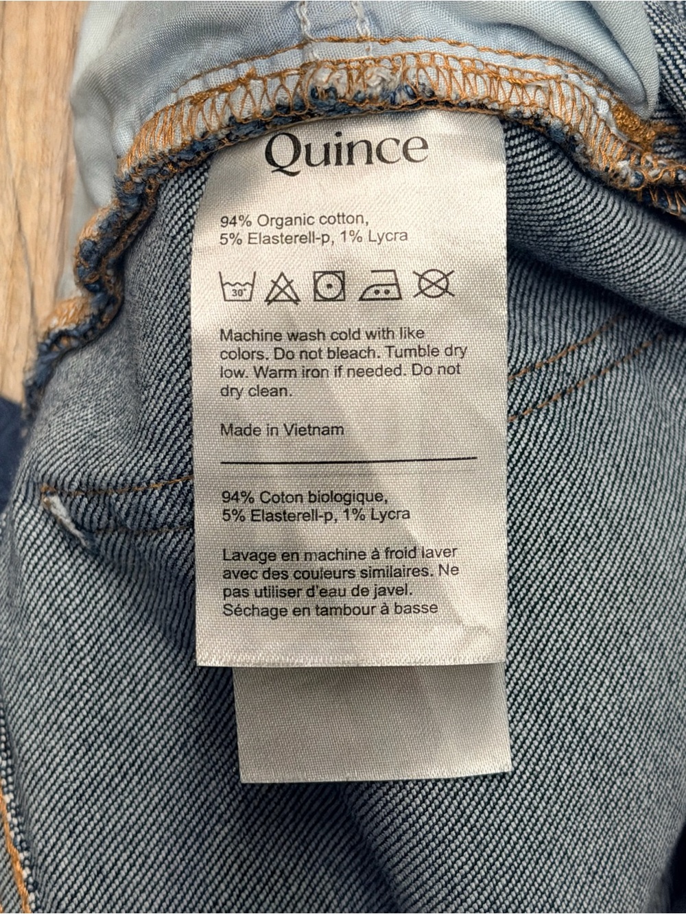 Quince Bella stretch Wide Leg Women's Jeans in Dark midnight Blue size 29 - Picture 9 of 11